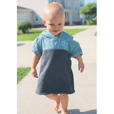 Baby Poncho Towel Changing Robe - Teal