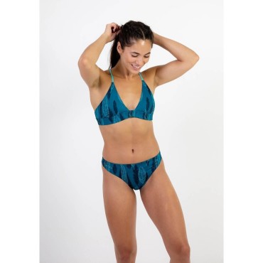 Hermosa Reversible Bikini Bottom - Midnight Feather