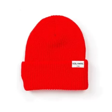 Icelantic logo beanie -red